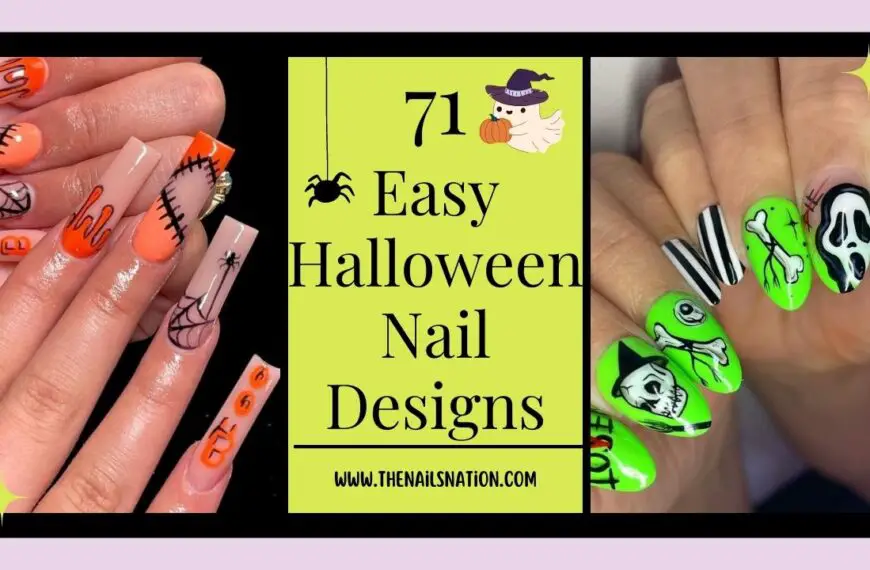 71 Easy Halloween Nail Designs