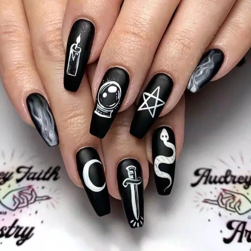 Halloween nails press-on