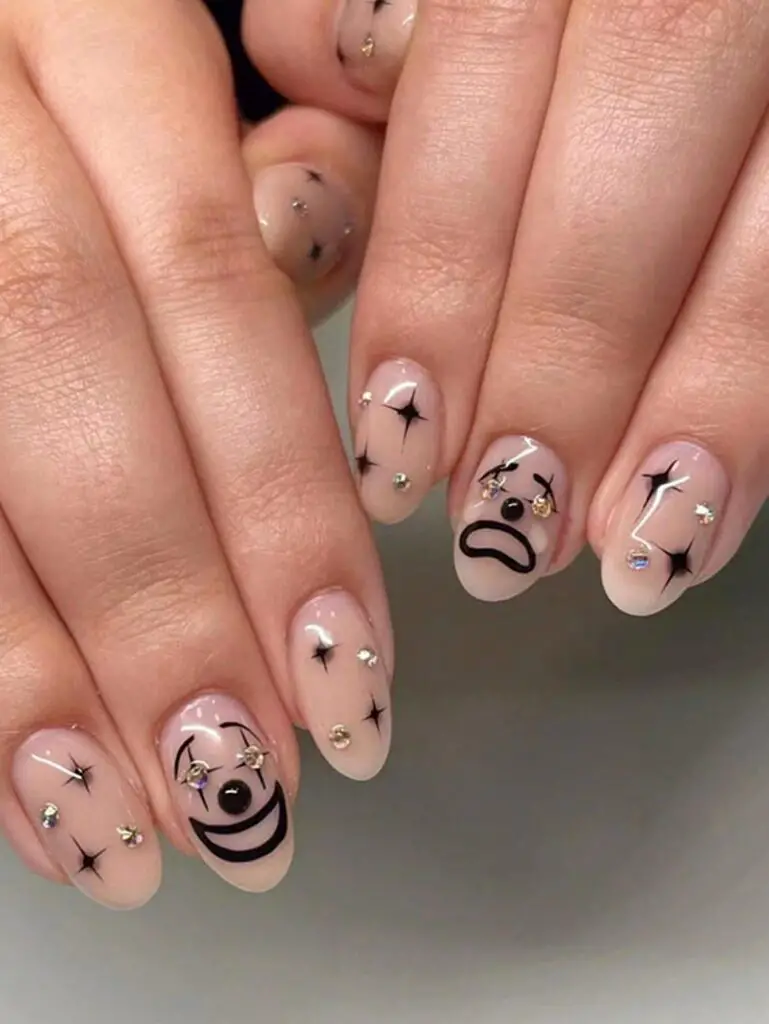 Halloween French Tip Nail Designs