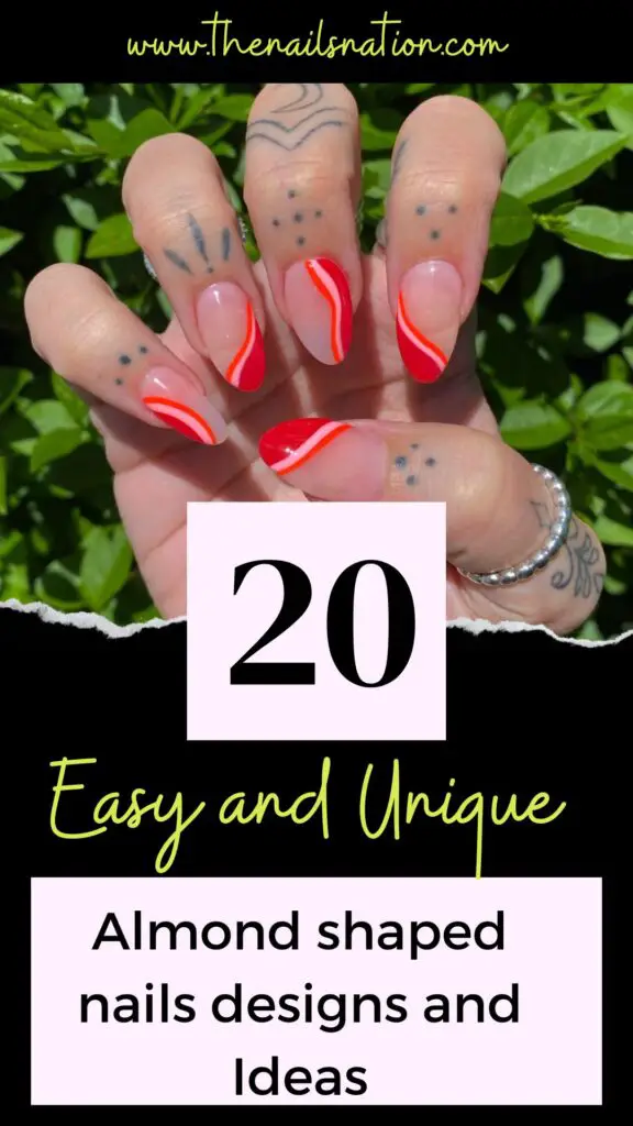 20 Unique almond Shaped Nails Designs & Ideas