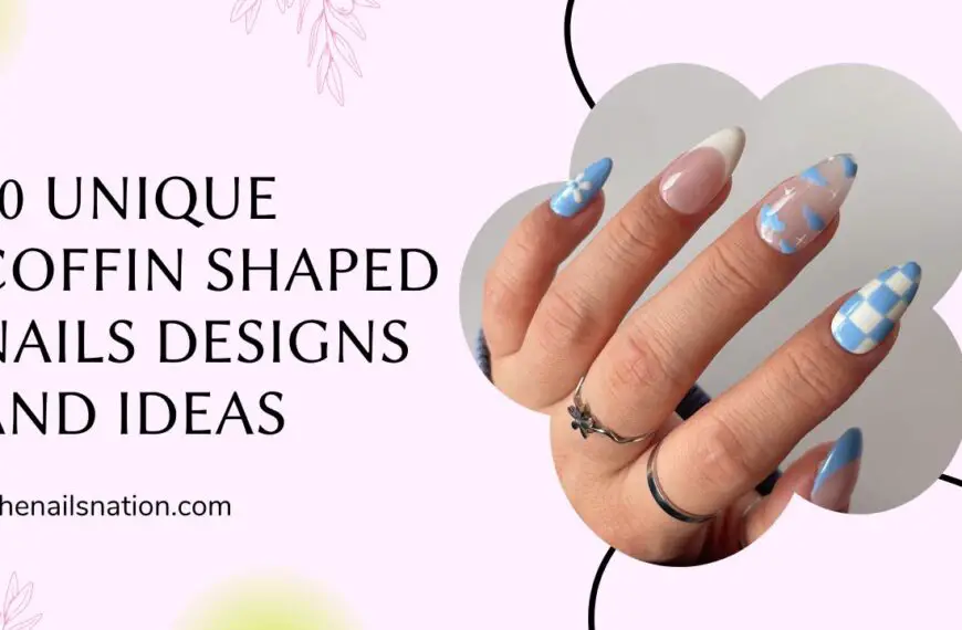 20 unique coffin shaped nails designs and Ideas