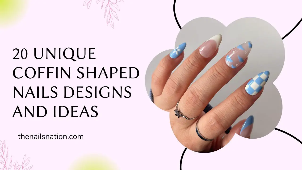 20 unique coffin shaped nails designs and Ideas