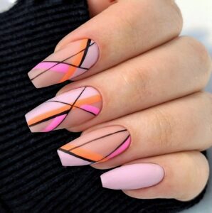 20 Unique Coffin Shaped Nails Designs & Ideas - The Nails Nation