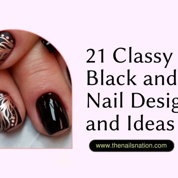 21 Classy Black and Gold Nail Designs and Ideas (1)
