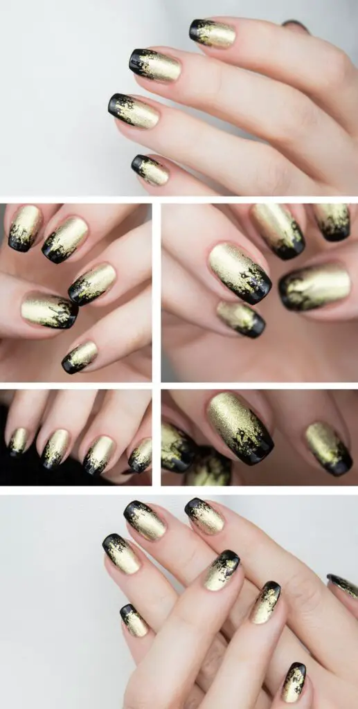 21 Classy Black and Gold Nail Designs and Ideas - The Nails Nation