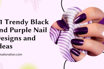 11 Trendy Black and Purple Nail Designs and Ideas