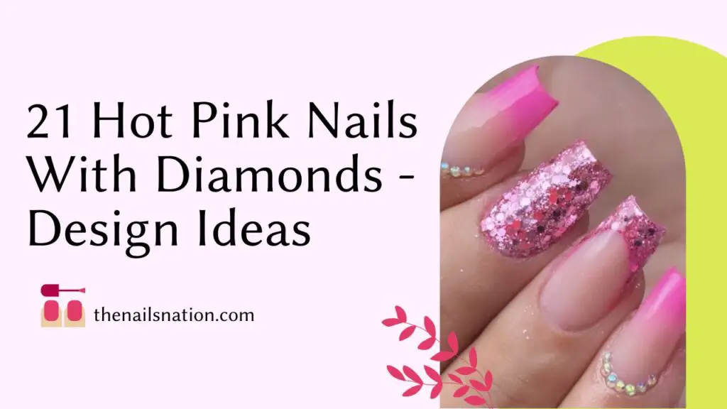 Diamond Heart Pink Long Nails – auraxnail
