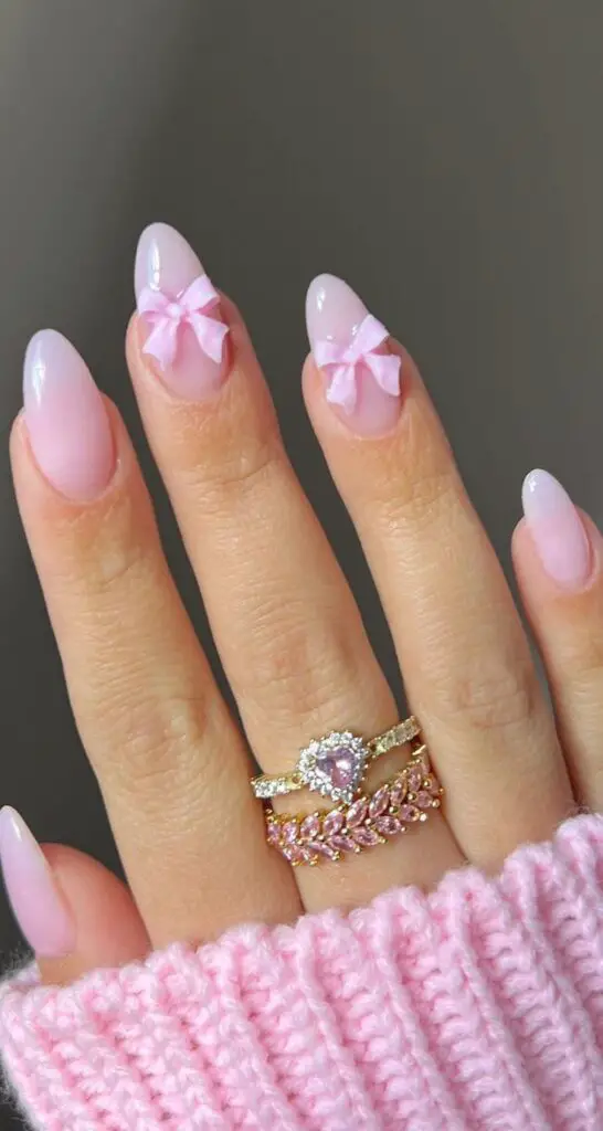 Soft Pink Coquette Nails 2