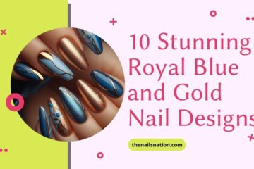 10 Stunning Royal Blue and Gold Nail Designs