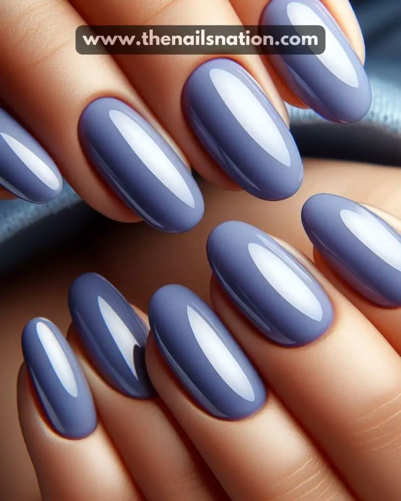 Classic Periwinkle Nail design
