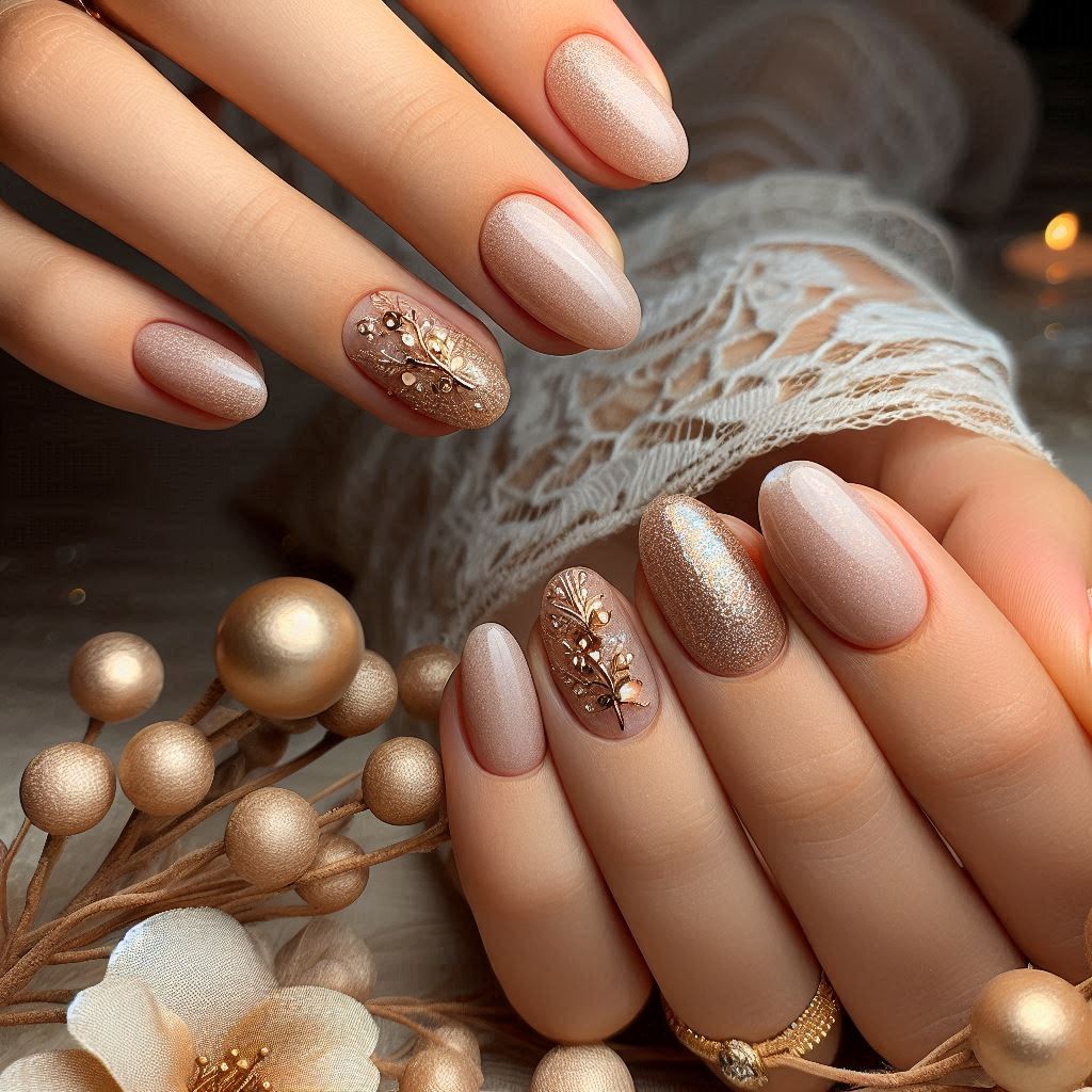 Soft Beige Nails