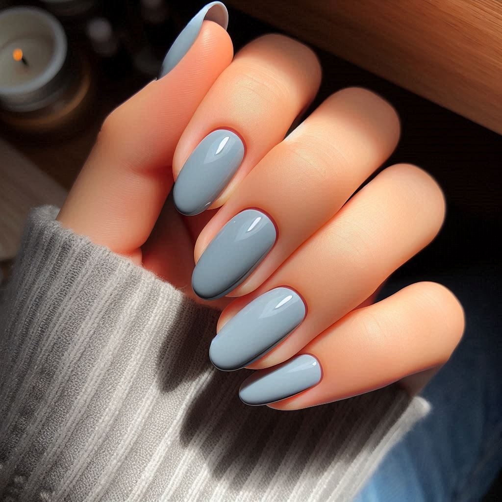 Light Grey Nails