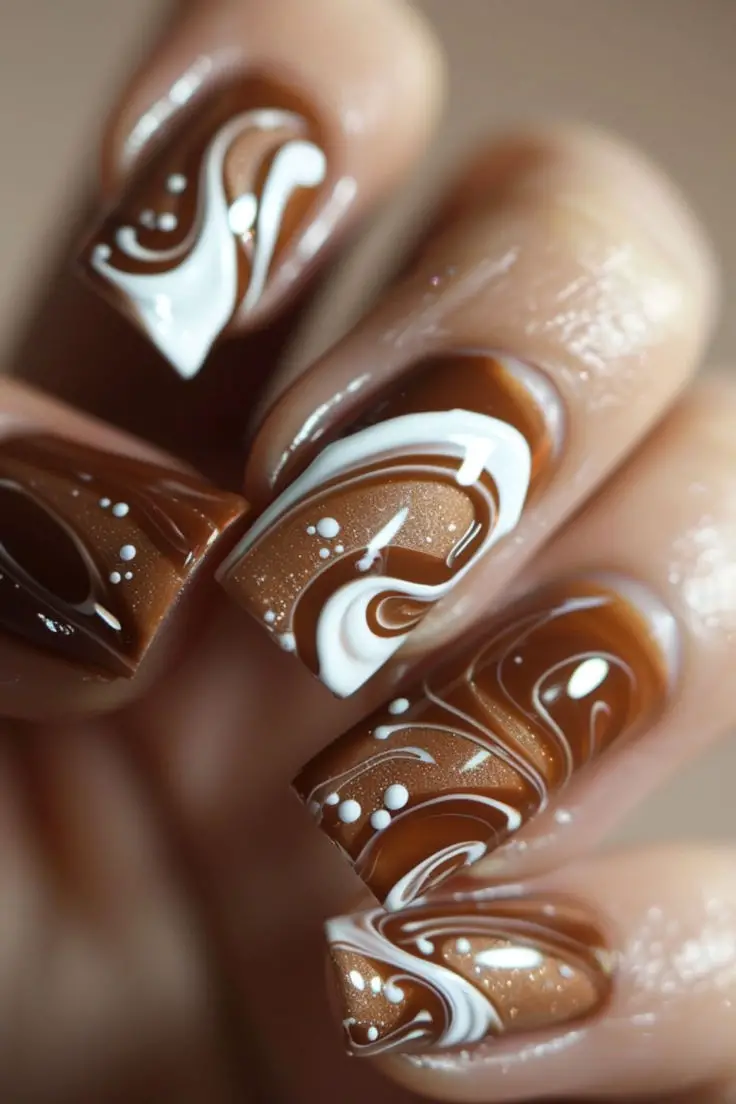 The Best Coffee-Inspired Nail Art Ideas - The Nails Nation