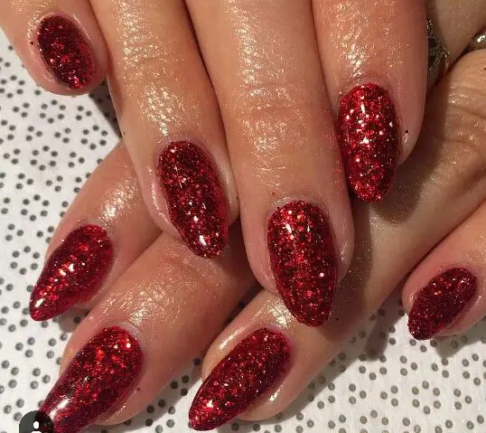 Red Sparkle Tips