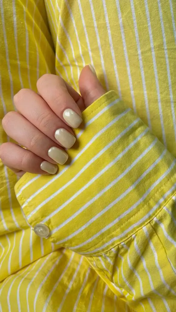 Pale Yellow Nails