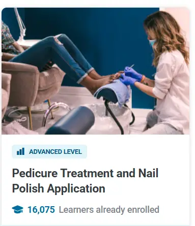 Pedicure Treatment and Nail Polish Application