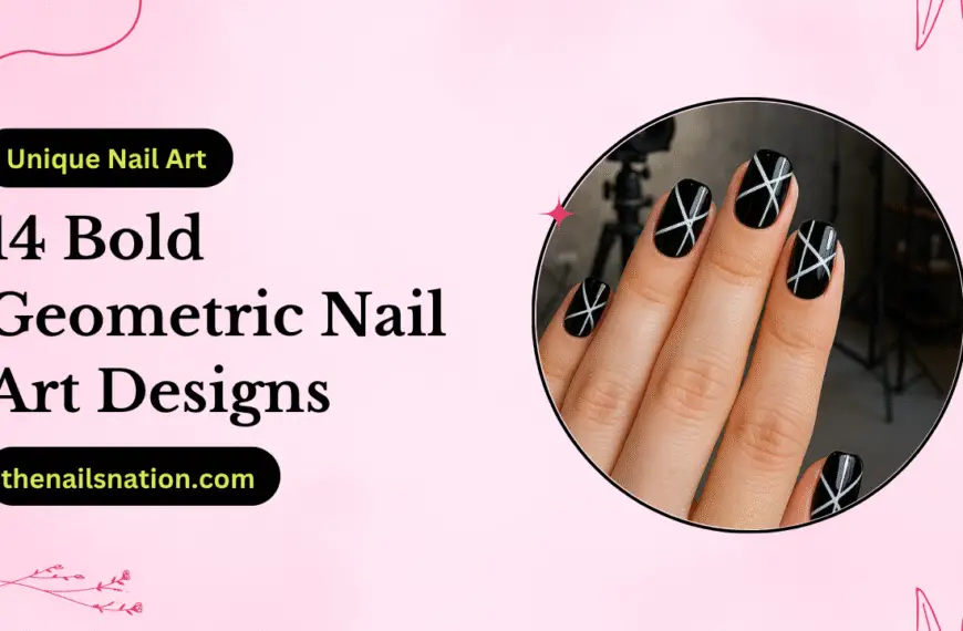 14 Bold Geometric Nail Art Designs