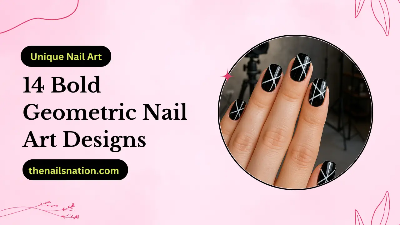 14 Bold Geometric Nail Art Designs