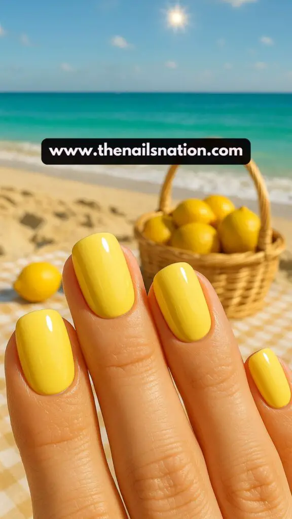 Bright Summer Nails Simple