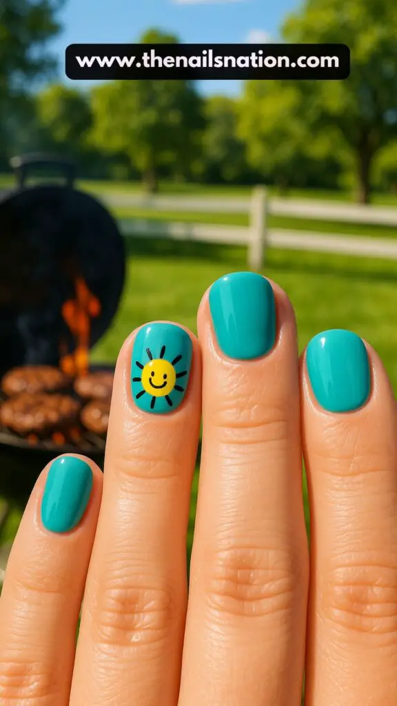 Bright Summer Nails for Short Nails