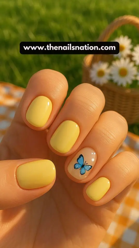 Butterfly Nails Short
