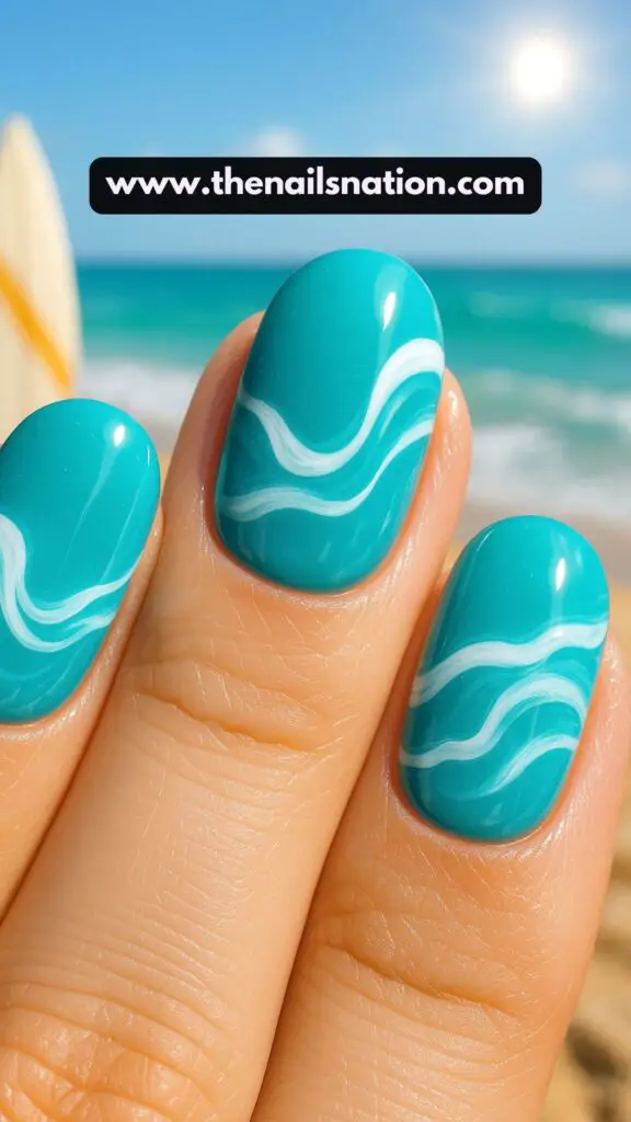 Gel Bright Summer Nails