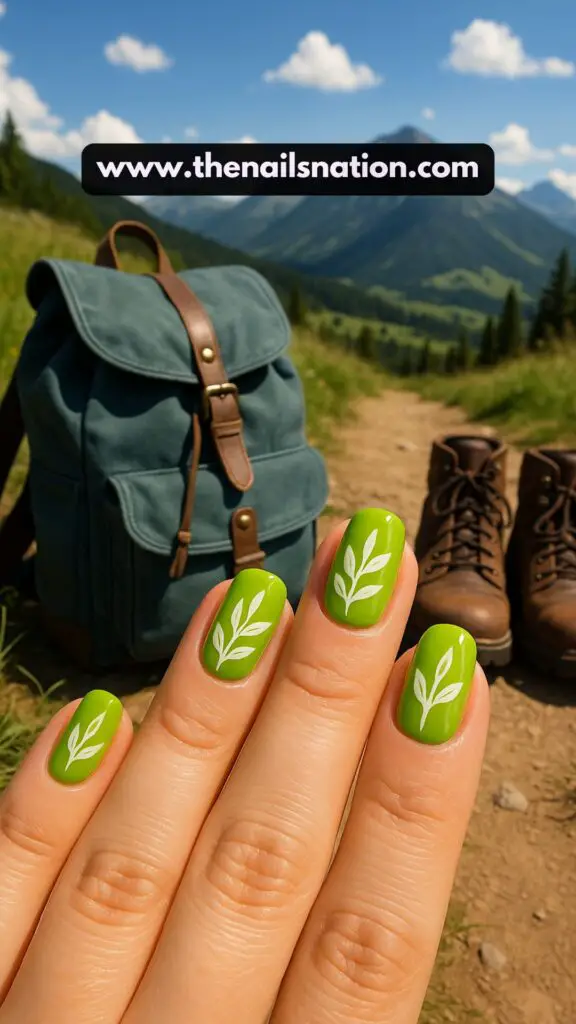 Green Summer Nails