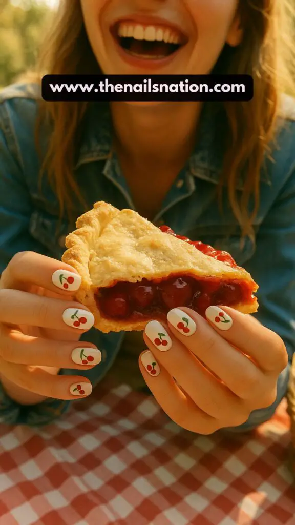 Cherry Duo Delight Nails