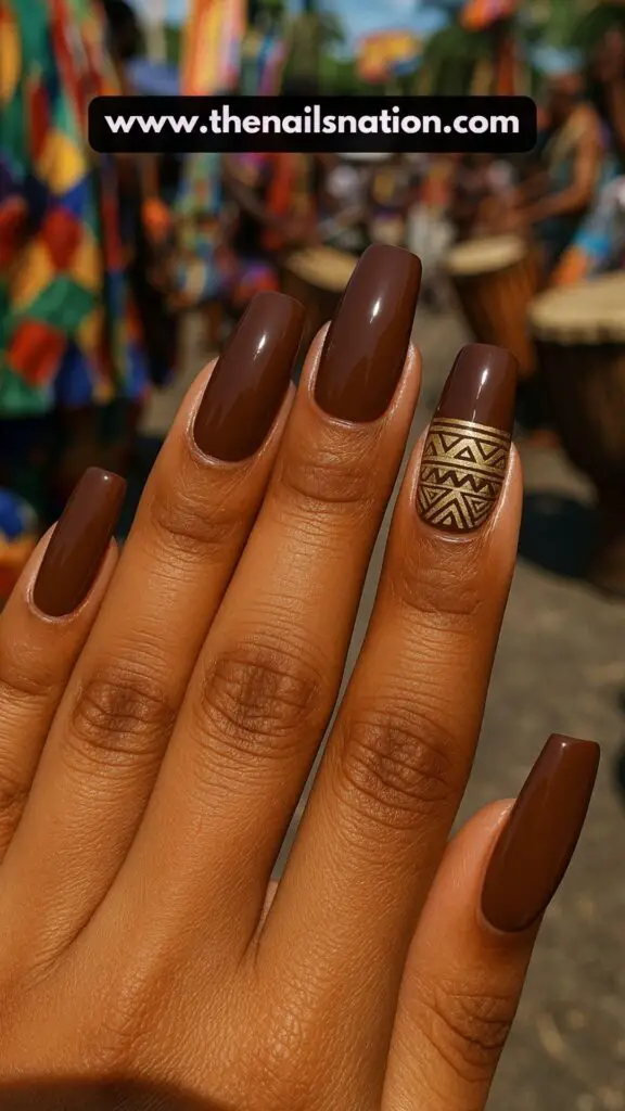 Earthy Black Girl Nails