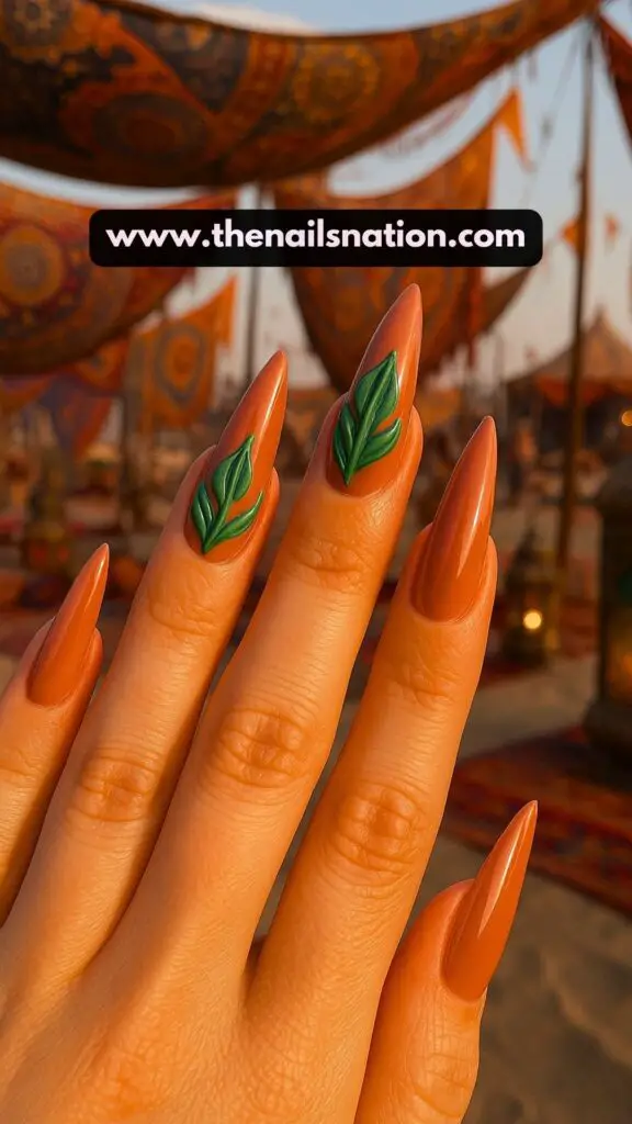 Earthy Nails Acrylic