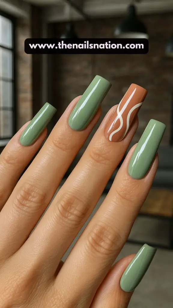 Earthy Nails Designs Square
