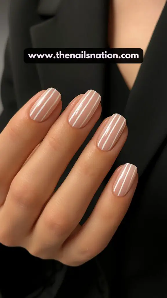 Minimalist Line Nail Art