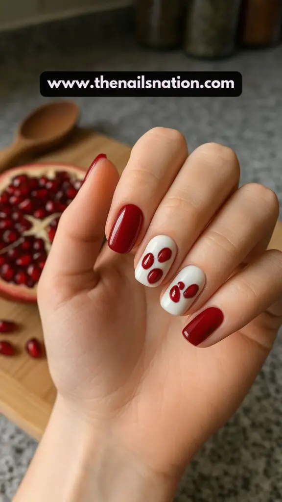 Pomegranate Nails