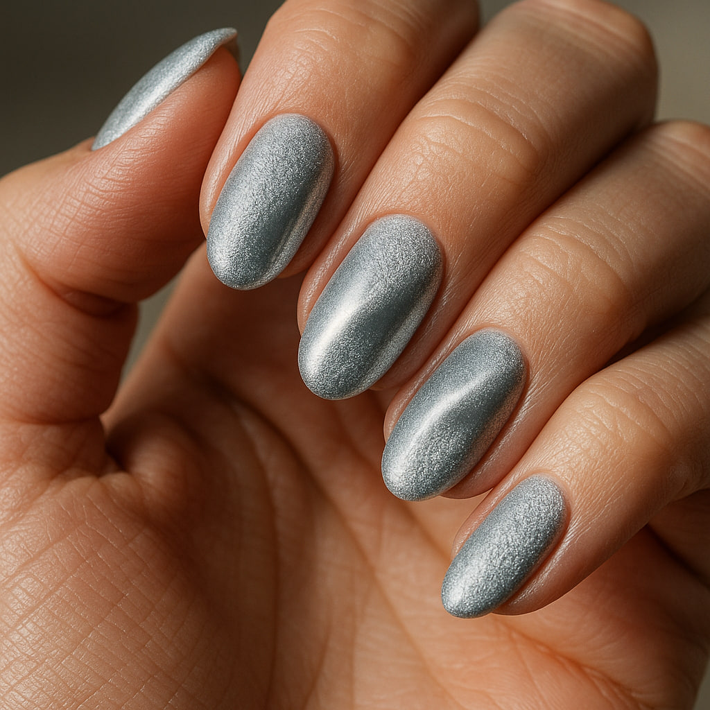 velvet chrome nails