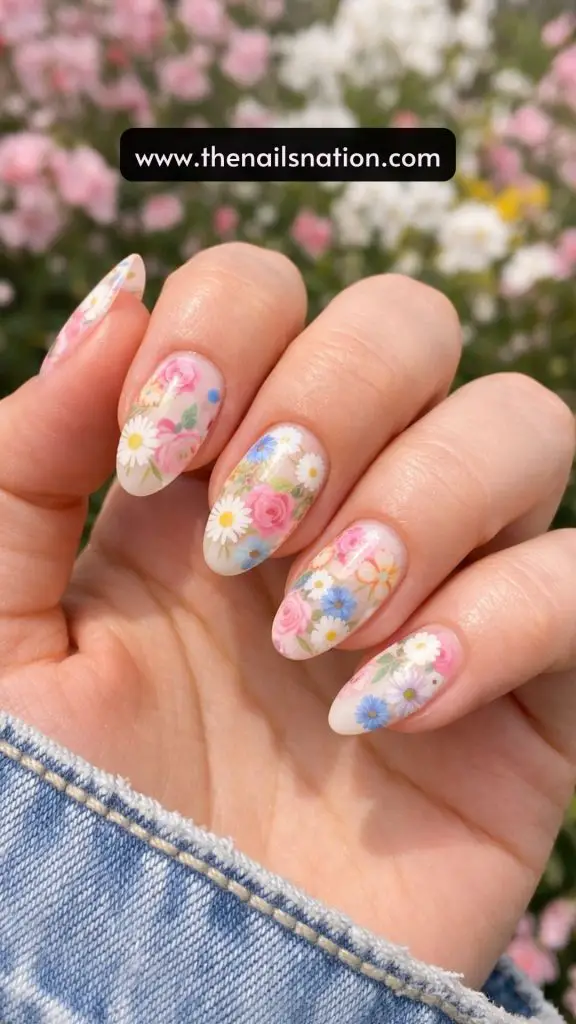 Blooming Spring Nails