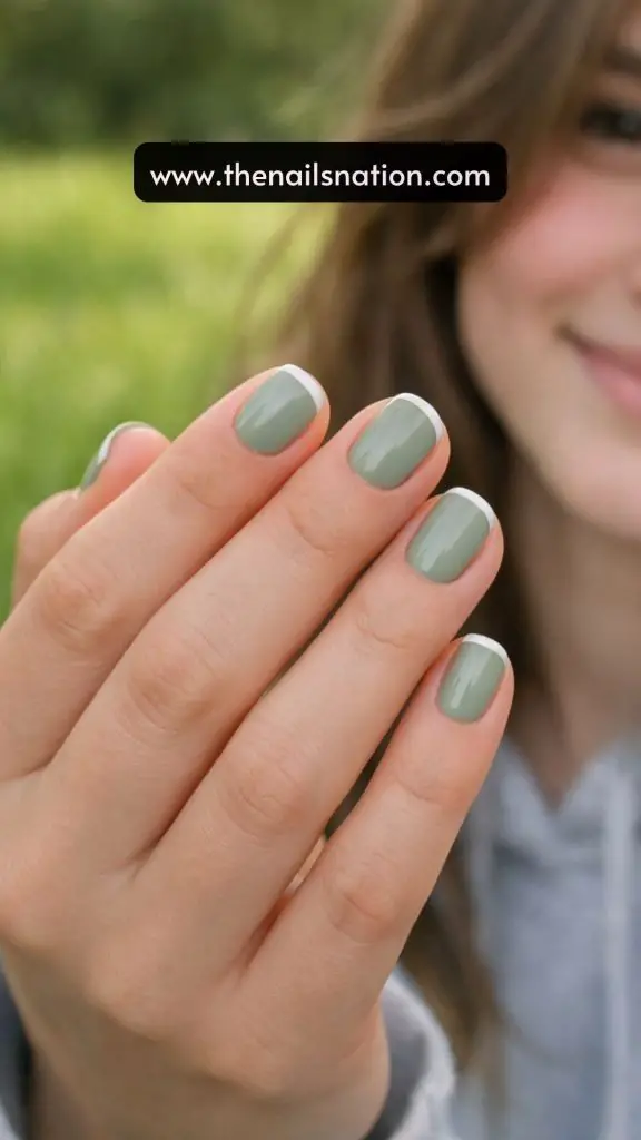 Soft Sage Green Micro Tip