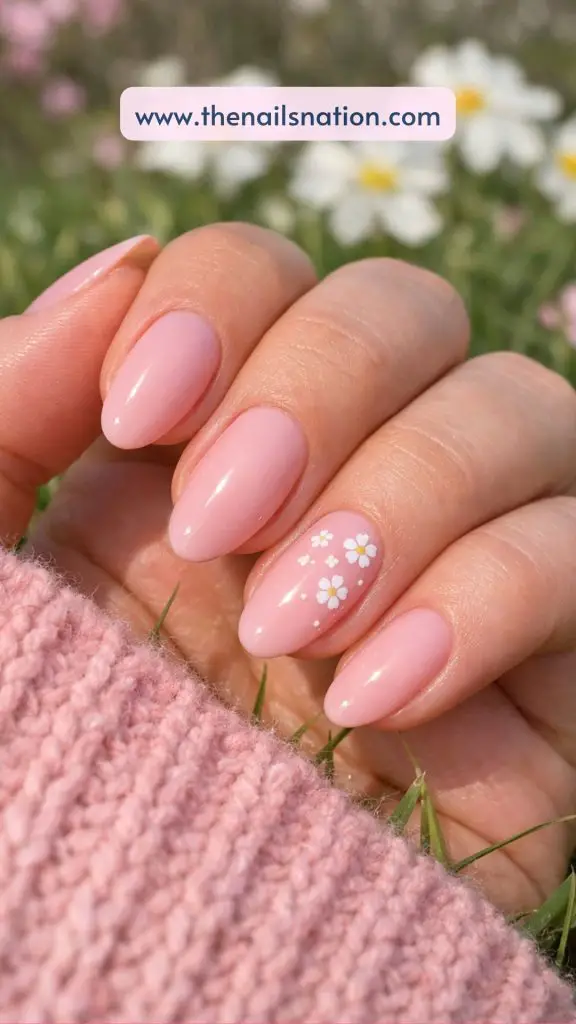 Pink Spring Nail Ideas Almond for Elegant Length