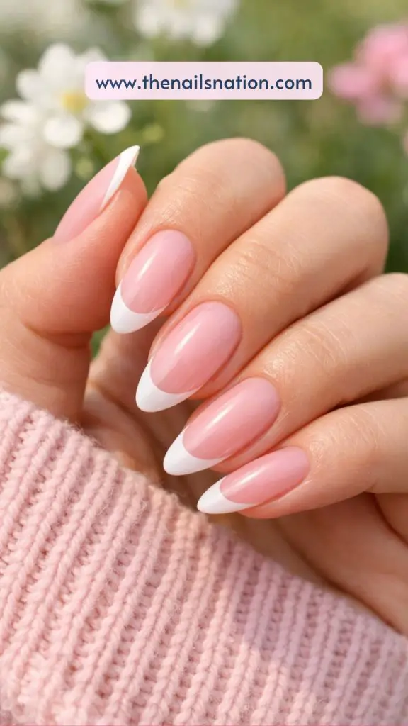 Pink Spring Nails Acrylic for Extra Length